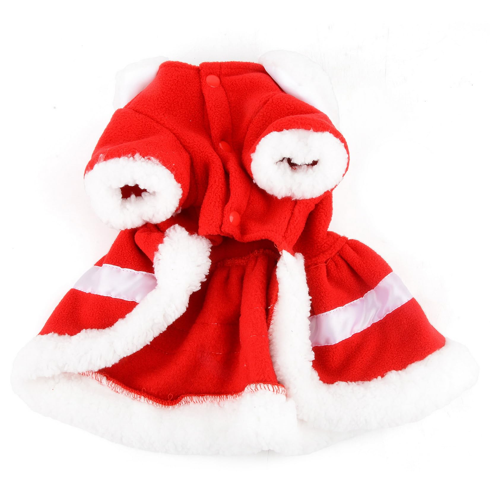 Amazon | ZUNEA 犬 服 秋冬 クリスマス ワンピース 小型犬